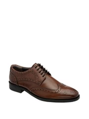 Frank Wright Brown Leather Lace Up Brogues - Image 1 of 4