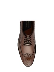 Frank Wright Brown Leather Lace Up Brogues - Image 4 of 4