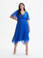 Scarlett & Jo Cobalt Blue Julie Hanky Hem Dress - Image 1 of 4