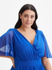 Scarlett & Jo Cobalt Blue Julie Hanky Hem Dress - Image 2 of 4