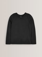 Monochrome Long Sleeve Basic T-Shirts 3 Pack (3-16yrs) - Image 2 of 6