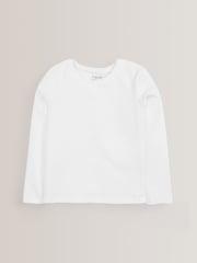 Monochrome Long Sleeve Basic T-Shirts 3 Pack (3-16yrs) - Image 3 of 6