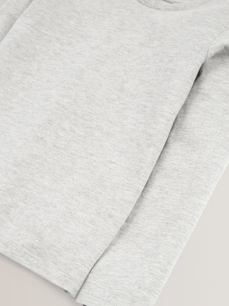 Monochrome Long Sleeve Basic T-Shirts 3 Pack (3-16yrs) - Image 6 of 6
