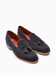 Navy Blue Loake For Next Suede Loafers - Image 1 of 5