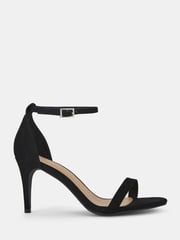 Novo Black Regular Fit Berril Two Part Stiletto Mid Heel Sandals - Image 2 of 4