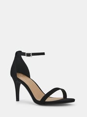 Novo Black Regular Fit Berril Two Part Stiletto Mid Heel Sandals - Image 3 of 4