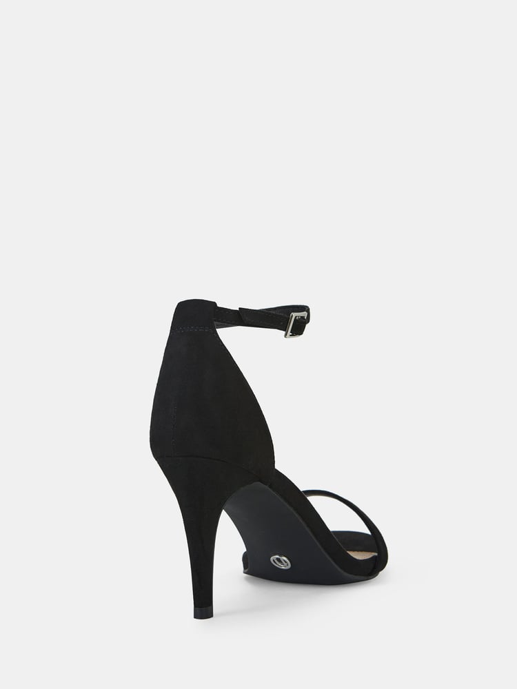 Novo Black Regular Fit Berril Two Part Stiletto Mid Heel Sandals - Image 4 of 4
