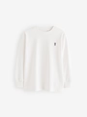 Berry Red/Grey/White/Blue Long Sleeve Cosy T-Shirts 4 Pack (3-16yrs) - Image 5 of 7