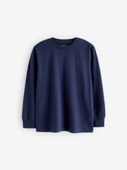 Berry Red/Grey/White/Blue Long Sleeve Cosy T-Shirts 4 Pack (3-16yrs) - Image 6 of 7