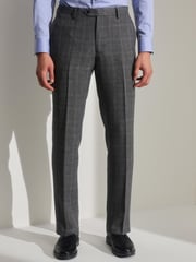 Grey Prince of Wales Tailored fit Check Suit: Trousers - Image 1 of 9