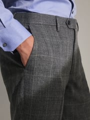 Grey Prince of Wales Tailored fit Check Suit: Trousers - Image 4 of 9