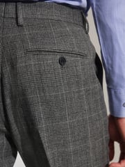 Grey Prince of Wales Tailored fit Check Suit: Trousers - Image 5 of 9