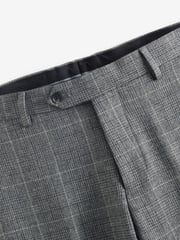 Grey Prince of Wales Tailored fit Check Suit: Trousers - Image 7 of 9