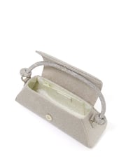 Dune London Gold Brynley Diamanté Tubular Hand Bag - Image 5 of 6