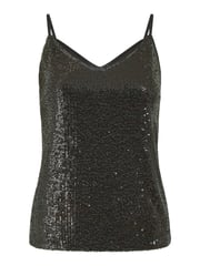 Yumi Black Sequin Vest Top - Image 4 of 4