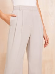 Friends Like These Grey Premium Wide Leg Smart Trousers - Image 3 of 4