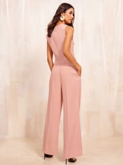 Friends Like These Pink Premium Wide Leg Smart Trousers - Image 4 of 5