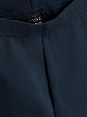 Navy Blue Regular Length 2 Pack Cotton Rich Stretch Cycle Shorts (3-16yrs) - Image 5 of 5