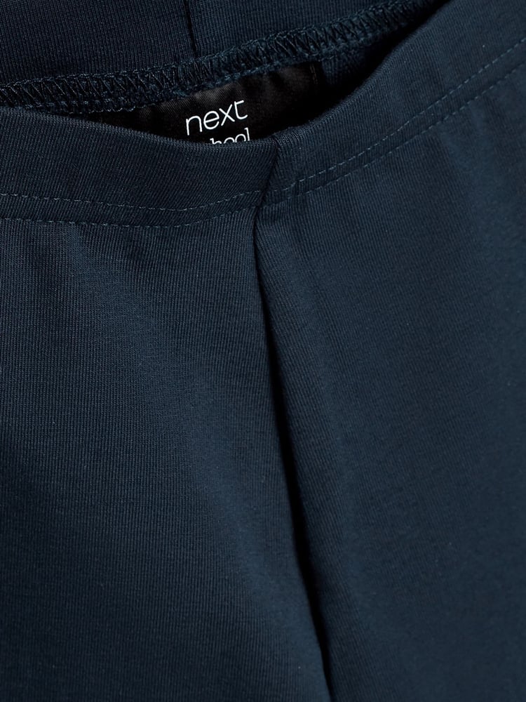 Navy Blue Regular Length 2 Pack Cotton Rich Stretch Cycle Shorts (3-16yrs) - Image 5 of 5