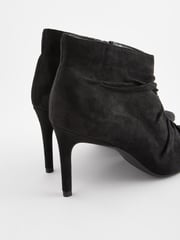 Black Forever Comfort® Point Toe Ruched Ankle Boots - Image 5 of 5