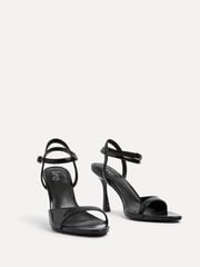 Linzi Black Eleni Open Toe Pointed Heels With Asymmetric Front Strap - Image 3 of 5