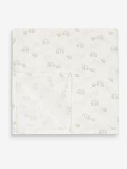 Soft White Baby Muslin Cloths 4 Packs - Image 2 of 5
