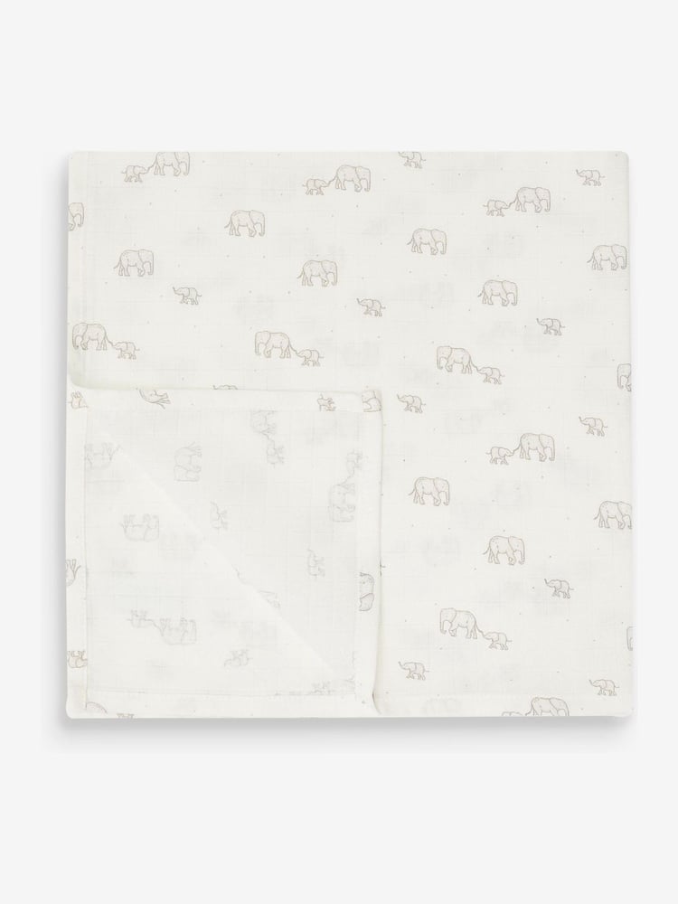 Soft White Baby Muslin Cloths 4 Packs - Image 2 of 5