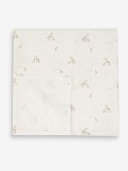 Soft White Baby Muslin Cloths 4 Packs - Image 4 of 5