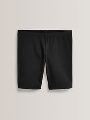 Black Regular Length 2 Pack Cotton Rich Stretch Cycle Shorts (3-16yrs) - Image 2 of 5