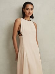 Reiss White Darna Cut-Out Maxi Dress - Image 1 of 6