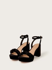 Monsoon Plait Velvet Platform Heels - Image 2 of 3