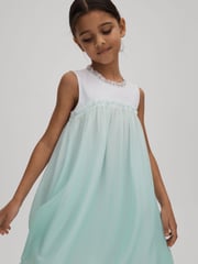 Reiss Blue Coco 9-13 yrs Ombre Tulle Dress - Image 1 of 4