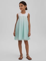 Reiss Blue Coco 9-13 yrs Ombre Tulle Dress - Image 3 of 4
