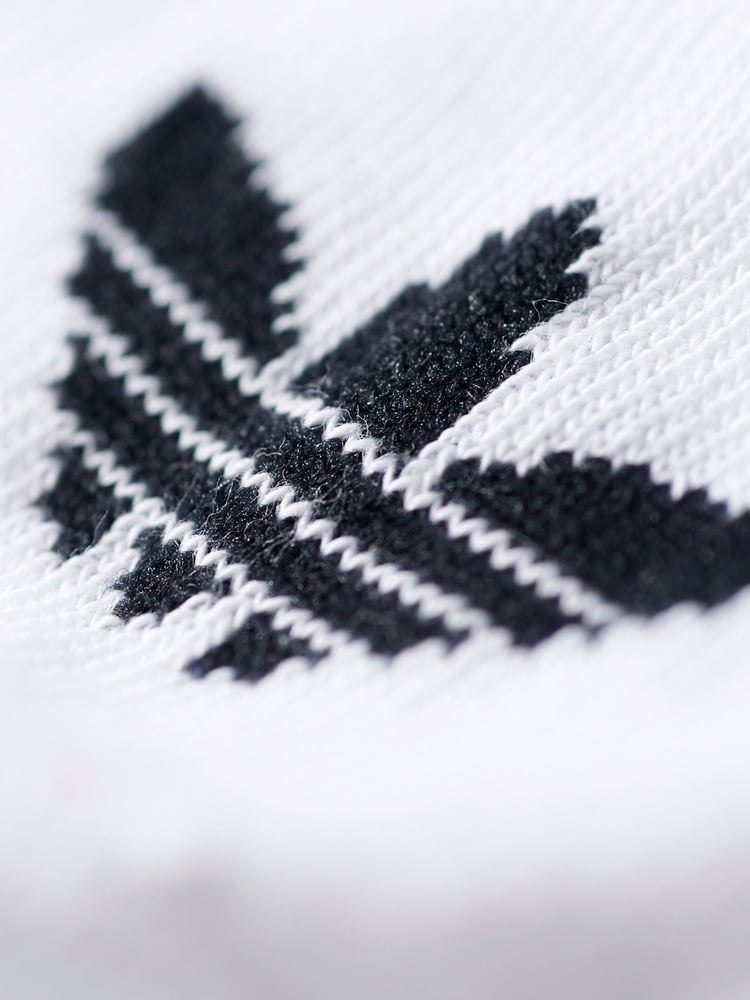 adidas Originals Off White Trefoil Liner Socks 3 Pack - Image 4 of 4