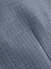 Blue Regular Fit Textured Suit Waistcoat - Image 6 of 8