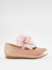 Pink Wide Fit (G) Mary Jane Bridesmaid Bow Occasion Shoes - Image 2 of 5