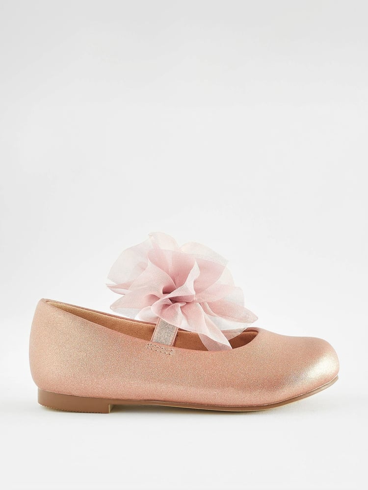Pink Wide Fit (G) Mary Jane Bridesmaid Bow Occasion Shoes - Image 2 of 5