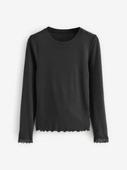 Black ThermoGen Lightweight Long Sleeved Top - Image 6 of 8