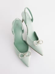 Mintgrün - Forever Comfort® Schuhe mit Absatz, Fersenriemen und Zierschleife - Bild 5 von 8