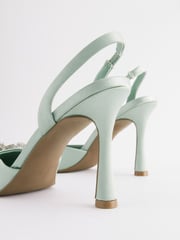 Mintgrün - Forever Comfort® Schuhe mit Absatz, Fersenriemen und Zierschleife - Bild 7 von 8