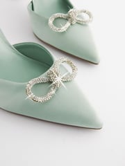 Mintgrün - Forever Comfort® Schuhe mit Absatz, Fersenriemen und Zierschleife - Bild 8 von 8
