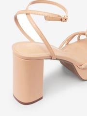 Rose Gold Forever Comfort® Platform Bling Twist Sandals - Image 6 of 6
