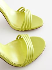 Lime Green Forever Comfort® Barely There Stiletto Sandals - Image 7 of 9