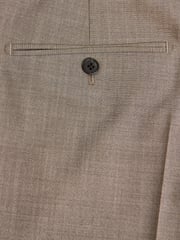 Taupe Tailored Fit Wool Blend Motion Flex Suit: Trousers - Image 2 of 4