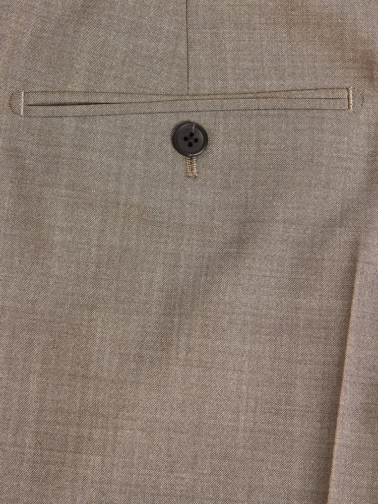 Taupe Tailored Fit Wool Blend Motion Flex Suit: Trousers - Image 2 of 4