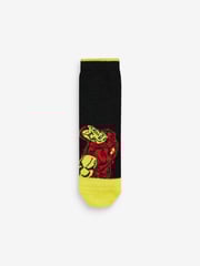 Black Marvel Avengers 5 Pack Cotton Rich Socks - Image 3 of 6