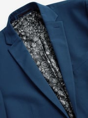 Bright Blue Slim Fit Motionflex Stretch Suit Jacket - Image 6 of 9