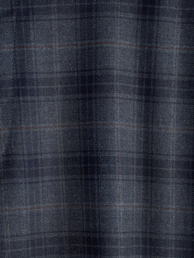 Blue Tailored Fit Check Suit: Trousers - Image 8 of 8
