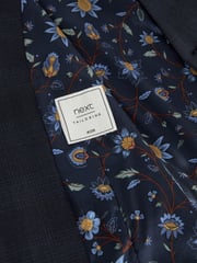 Mid Blue Motion Flex Stretch Check Suit: Waistcoat - Image 4 of 6