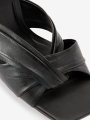 Black Leather Signature Twist Mules - Image 5 of 5